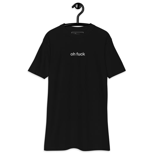 "oh fuck" embroidered t-shirt (black)