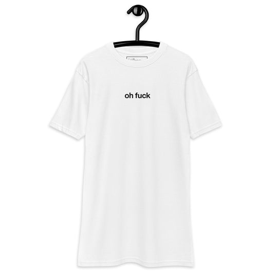 "oh fuck" embroidered t-shirt (white)